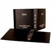 Папка (формат Оптима) БОНЫ ПВХ (черная) d40