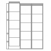 Лист для монет ск 15 ячеек Оптима (жесткие)