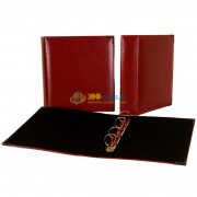 Папка (формат Оптима) иск.кожа (бордовая) d40