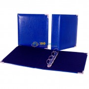 Папка (формат Оптима) иск.кожа (синяя) d50