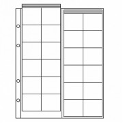 Лист для монет ск 24 ячеек Оптима (жесткие)
