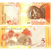 Венесуэла бона (089b) 5 боливар 2007