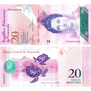 Венесуэла бона (091d) 20 боливар 2011 Венесуэла бона (091d) 20 боливар 2011