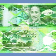 Барбадос бона 5 долларов 2013 Барбадос бона 5 долларов 2013