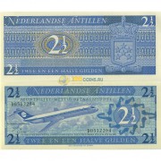 Нидерландские Антилы бона 2 1/2 гульдена 1970 Нидерландские Антилы бона 2 1/2 гульдена 1970