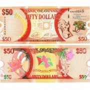 Гайана бона (041) 50 долларов 2016 Гайана бона (041) 50 долларов 2016