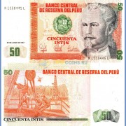 Перу бона (131) 50 инти 1987 Перу бона (131) 50 инти 1987