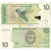 Нидерландские Антилы бона 10 гульденов 2014 Нидерландские Антилы бона 10 гульденов 2014