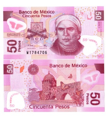 Мексика бона 50 песо 2012