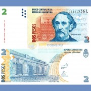 Аргентина бона (352) 2 песо 2002 Аргентина бона (352) 2 песо 2002