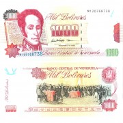 Венесуэла бона (076c) 1000 боливар 1998 Венесуэла бона (076c) 1000 боливар 1998