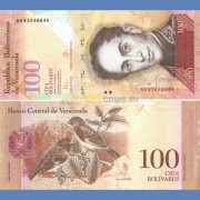 Венесуэла бона (093i) 100 боливар 2015 Венесуэла бона (093i) 100 боливар 2015