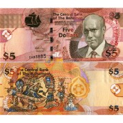 Багамские острова бона 5 долларов 2007 Багамские острова бона 5 долларов 2007