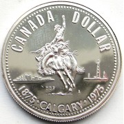 Канада 1975 1 доллар 100 лет Калгари