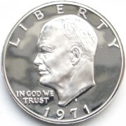 США 1971 1 доллар Доллар Эйзенхауэра (proof)