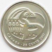 Канада 2011 25 центов Косатка