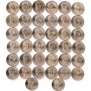 США Набор 39 монет 1 доллар Президенты США