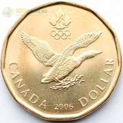 Канада 2006 1 доллар Олимпиада в Турине