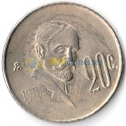 Мексика 1974-1983 20 сентаво Мексика 1974-1983 20 сентаво