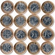 Бразилия 2014-2016 Набор Олимпиада в Рио 16 монет