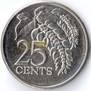 Тринидад и Тобаго 2005 25 центов Варшевичия алая