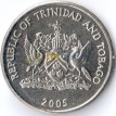 Тринидад и Тобаго 2005 25 центов Варшевичия алая