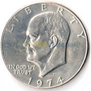 США 1974 1 доллар Доллар Эйзенхауэра D