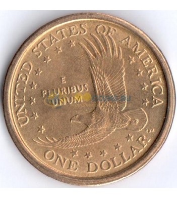 США 2000 1 доллар Сакагавея Парящий орел №1 (P)