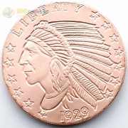 США унция медная Индеец