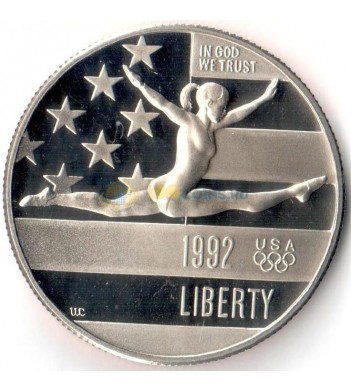 США 1992 50 центов Олимпиада Барселона S