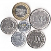 Венесуэла 2002-2005 набор 6 монет