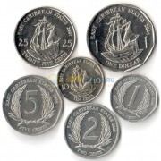 Восточные Карибы 2002-2015 набор 6 монет