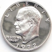 США 1972 1 доллар Доллар Эйзенхауэра (proof)
