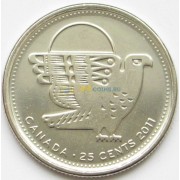 Канада 2011 25 центов Сапсан