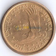 США 2000 1 доллар Сакагавея Парящий орел №1 (D)