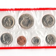 США 1980 Набор монет годовой D+S Сьюзен Энтони