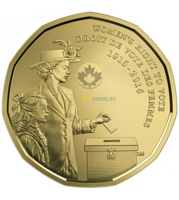 Канада 2016 1 доллар Женское избирательное право
