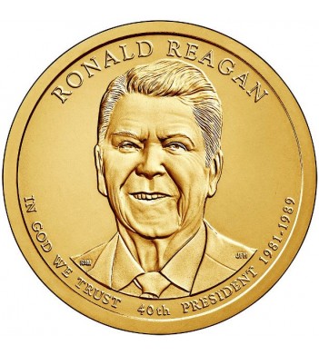 США 2016 1 доллар Президенты Рональд Рейган №40 (P)