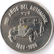 Куба 1986 1 песо Автомобиль
