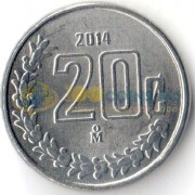 Мексика 2014 20 сентаво Мексика 2014 20 сентаво