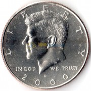 США 2000 50 центов Кеннеди D