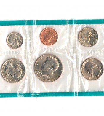 США 1980 Набор монет годовой P Сьюзен Энтони