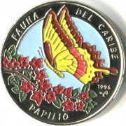Куба 1996 1 песо Парусник бабочка