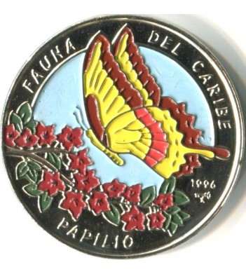 Куба 1996 1 песо Парусник бабочка