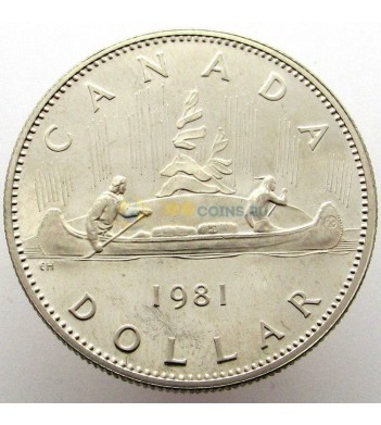 Канада 1981 1 доллар Каноэ