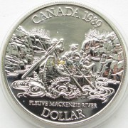 Канада 1989 1 доллар Река Маккензи Канада 1989 1 доллар Река Маккензи