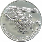 Канада 1992 1 доллар Кингстонский дилижанс Канада 1992 1 доллар Кингстонский дилижанс