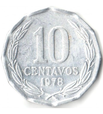 Чили 1976-1979 10 сентаво