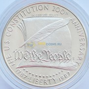США 1987 1 доллар 200 лет конституции (proof) S
