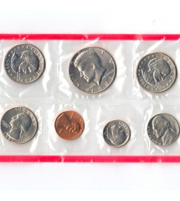 США 1981 Набор монет годовой D+S Сьюзен Энтони